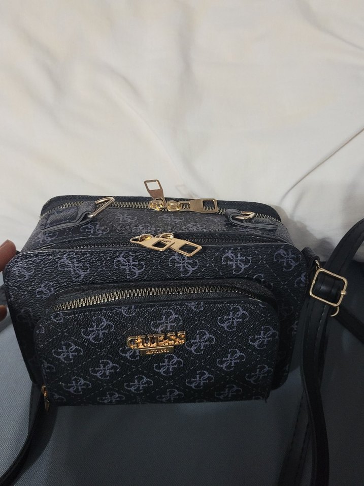 Siyah Desenli Kadın Çapraz Çanta - Görsel 2