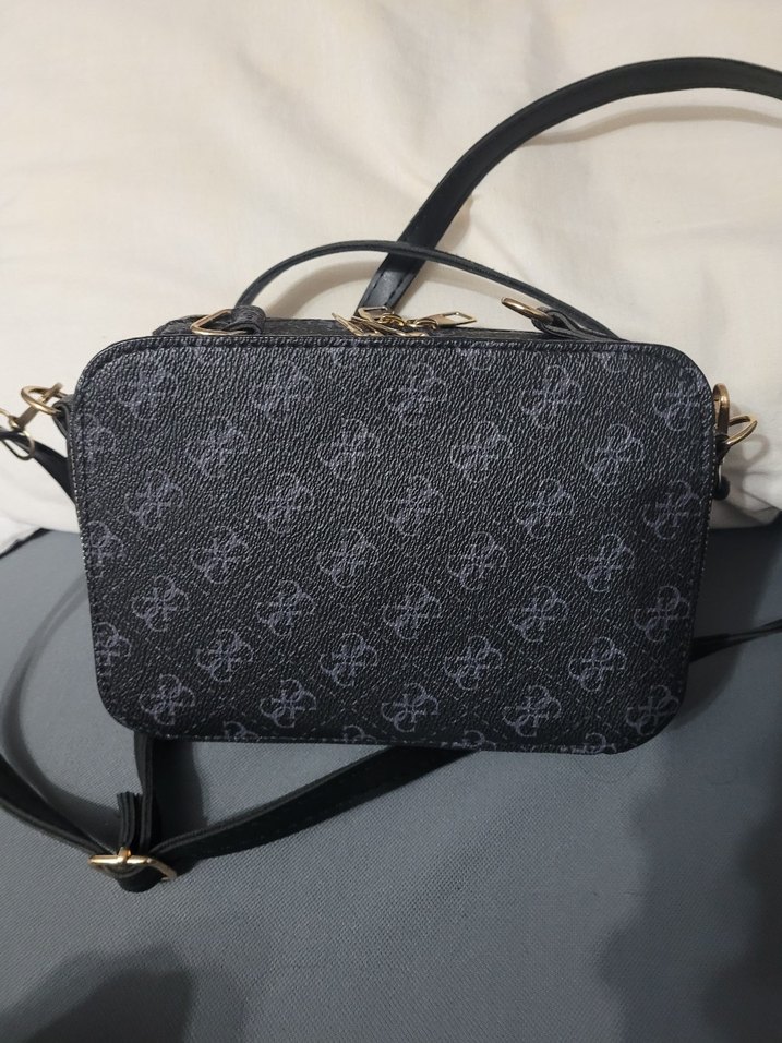 Siyah Desenli Kadın Çapraz Çanta - Görsel 4