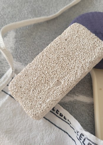 Uzun Saplı Gri Banyo Süngeri ve Kese topuktaşı - Görsel 8