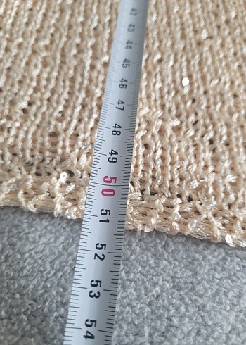 Sarı V Yakalı Örgü Kadın Atlet - Görsel 4