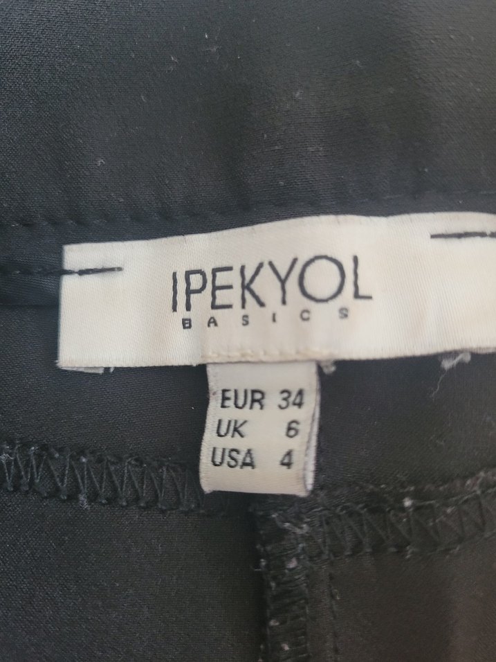 Kadın Siyah Ofis Kumaş Pantolon - Görsel 3