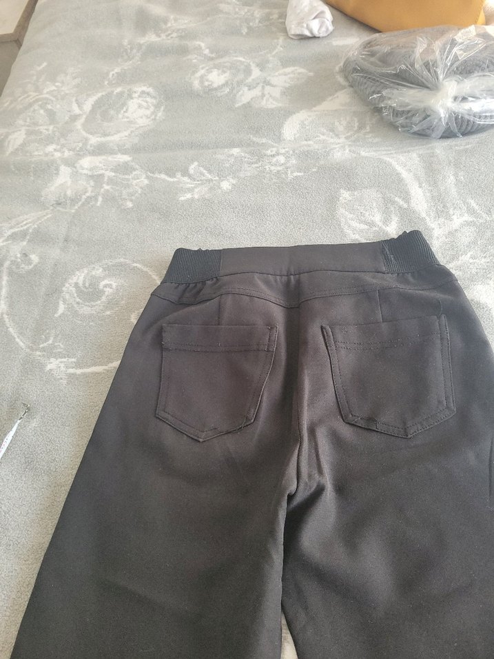 Kadın Siyah Ofis Kumaş Pantolon - Görsel 5