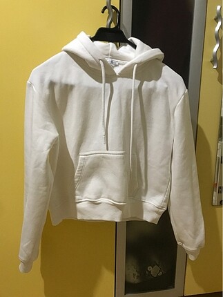 Beyaz sweatshirt