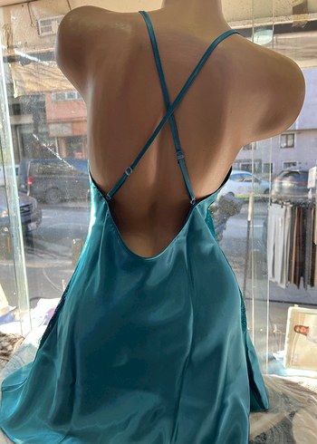 Saten İnce Askılı Kadın Gecelik - Görsel 7