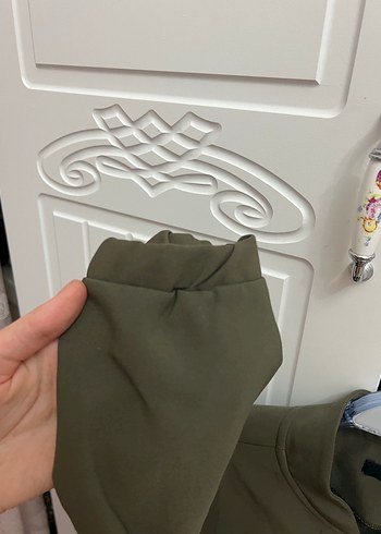 Kadın Haki Fermuarlı Ceket - Görsel 4