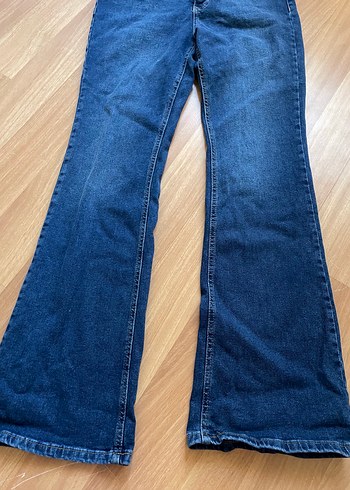 42 Beden lacivert Renk Yüksek bel flare jeans