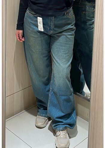 Yüksek bel baggy jeans