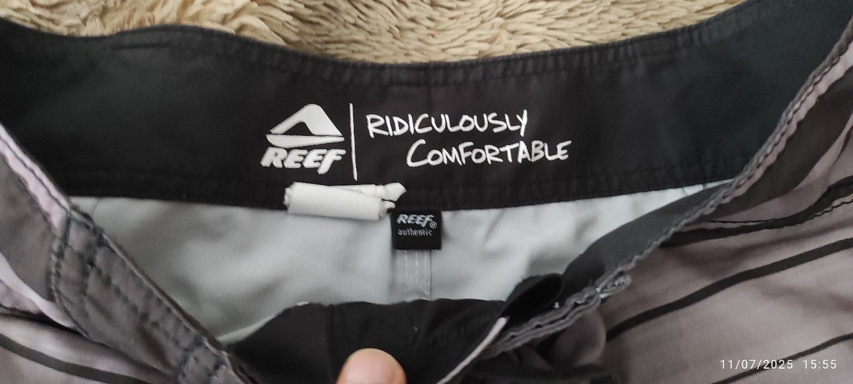 reef surf Zebra Desenli Fermuarlı Erkek Mayo - Görsel 2