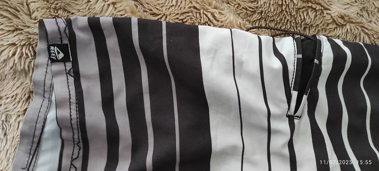 reef surf Zebra Desenli Fermuarlı Erkek Mayo - Görsel 5