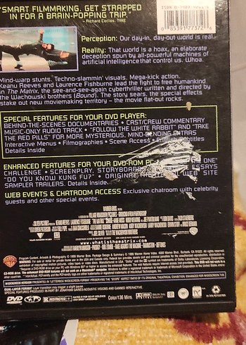 Matrix DVD - Keanu Reeves & Laurence Fishburne - Görsel 3