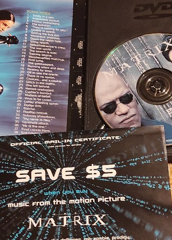 Matrix DVD - Keanu Reeves & Laurence Fishburne - Görsel 2