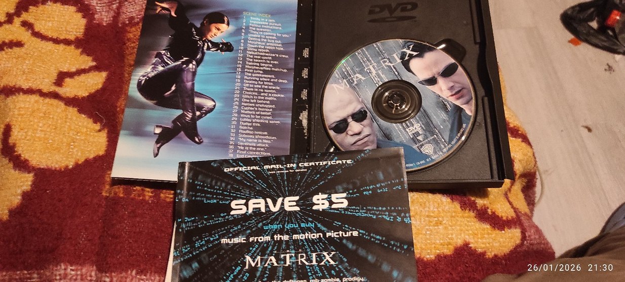Matrix DVD - Keanu Reeves & Laurence Fishburne - Görsel 2