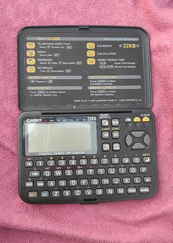 Casio Dijital Ajanda