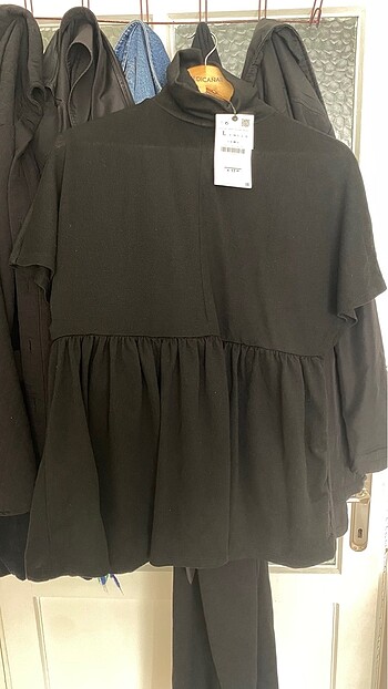 Zara boğazlı bluz