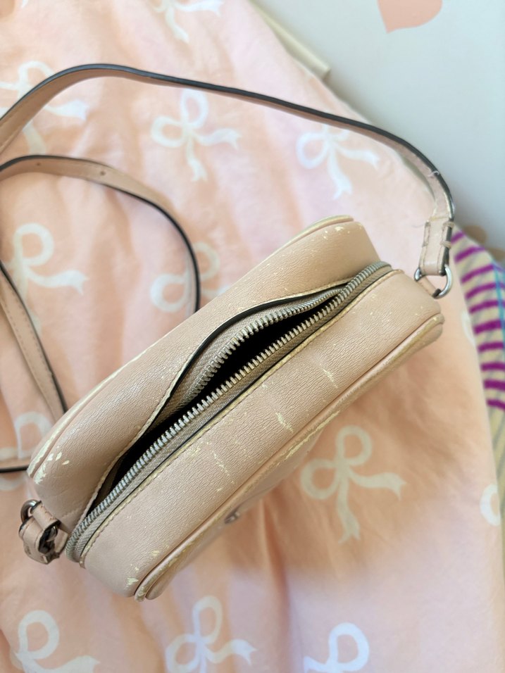 Pembe Deri Calvin Klein Kadın Çapraz Çanta - Görsel 2