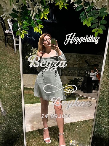 Elbise Su yeşili - Görsel 2