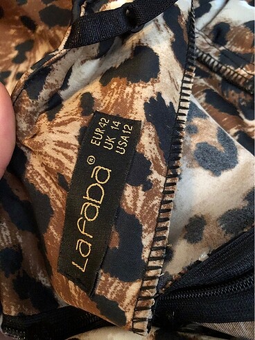 leopar desenli elbise - Görsel 4