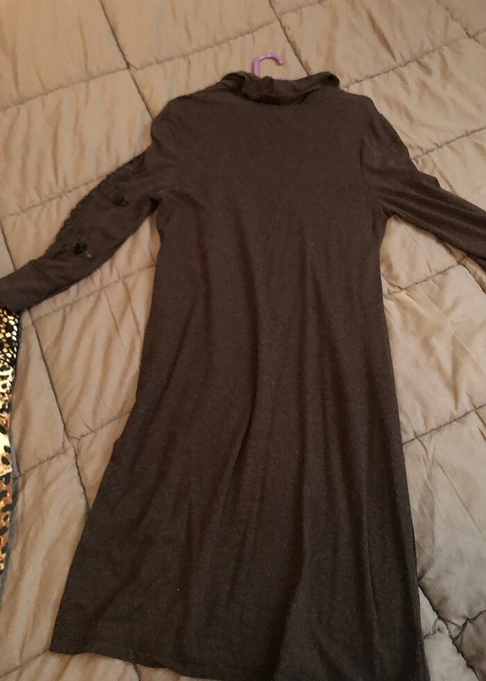 uzun kollu elbise - Görsel 5