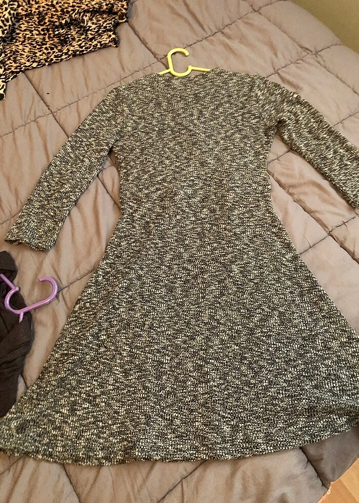 uzun kollu elbise - Görsel 4