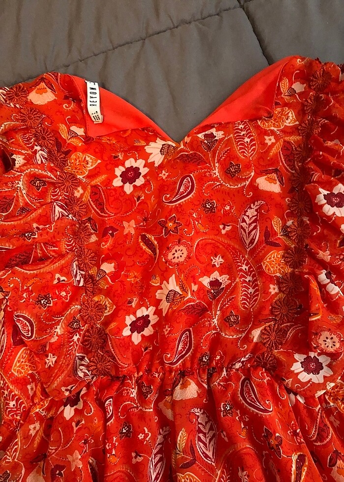 çiçekli elbise - Görsel 5