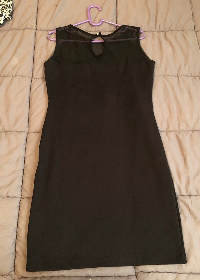 siyah taşlı abiye elbise - Görsel 3