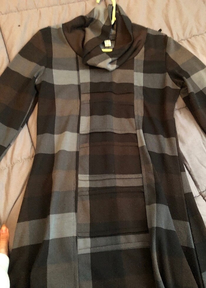 uzun kollu uzun elbise - Görsel 3