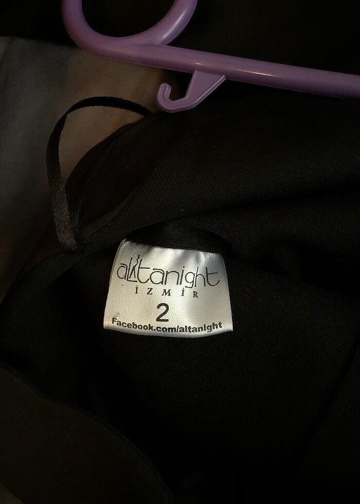 Siyah Taşlı Abiye Elbise - Görsel 3