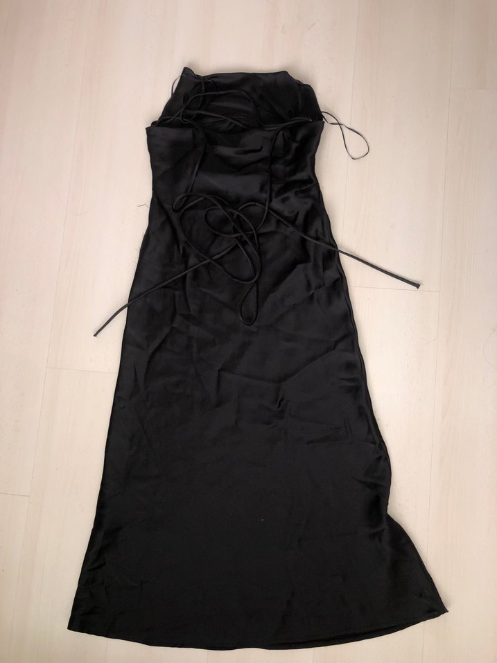 Zara midi boy saten elbise - Görsel 2