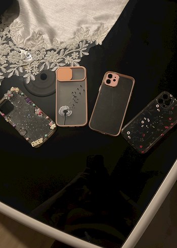 Şeffaf Bohem Çiçek Desenli Telefon Kılıfı - Görsel 2