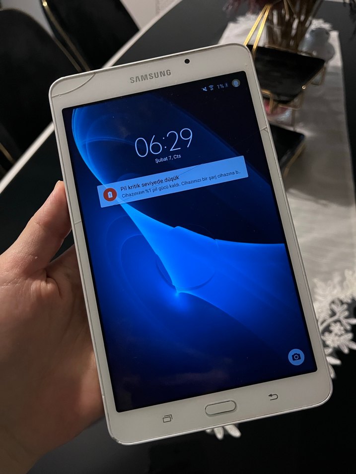 Beyaz Samsung Galaxy Tab A6 Tablet - Görsel 2
