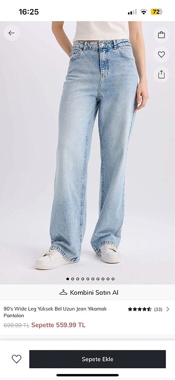 Defacto 90?s wide leg