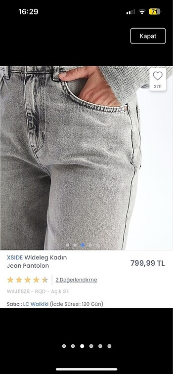 44 Beden Lc Waikiki Wide leg