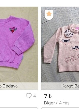 Kız çocuk sweatshirt