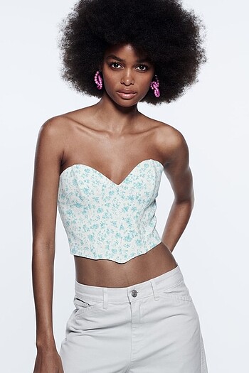 zara flowera bustier