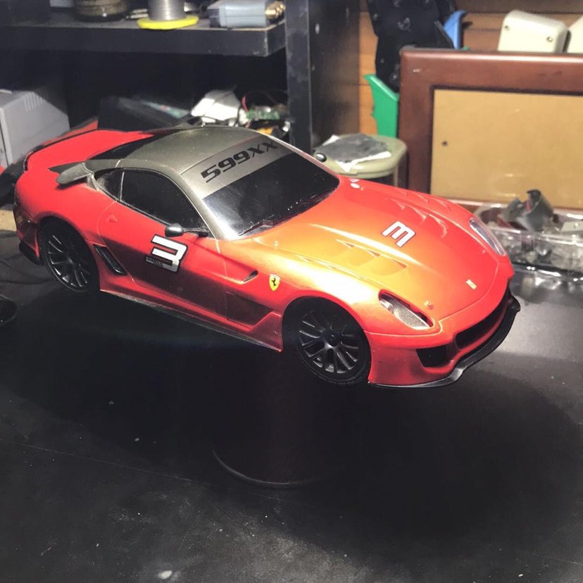 Koyu Kırmızı Oyuncak Araba - Görsel 4