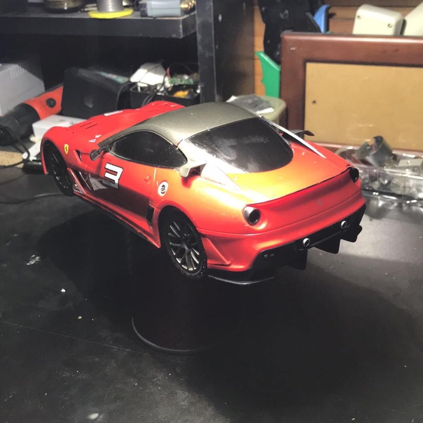 Koyu Kırmızı Oyuncak Araba - Görsel 2