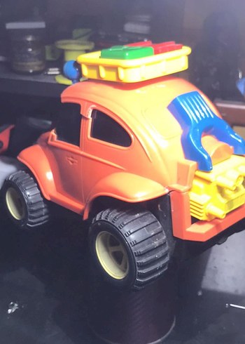 Renkli Turuncu Oyuncak Araba - Görsel 4