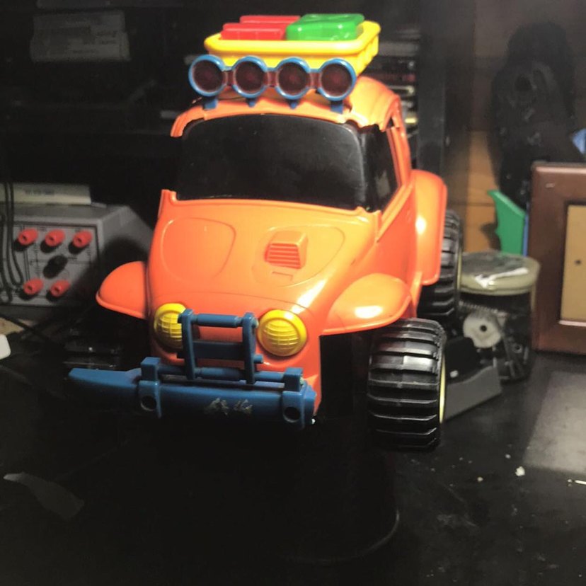 Renkli Turuncu Oyuncak Araba - Görsel 2