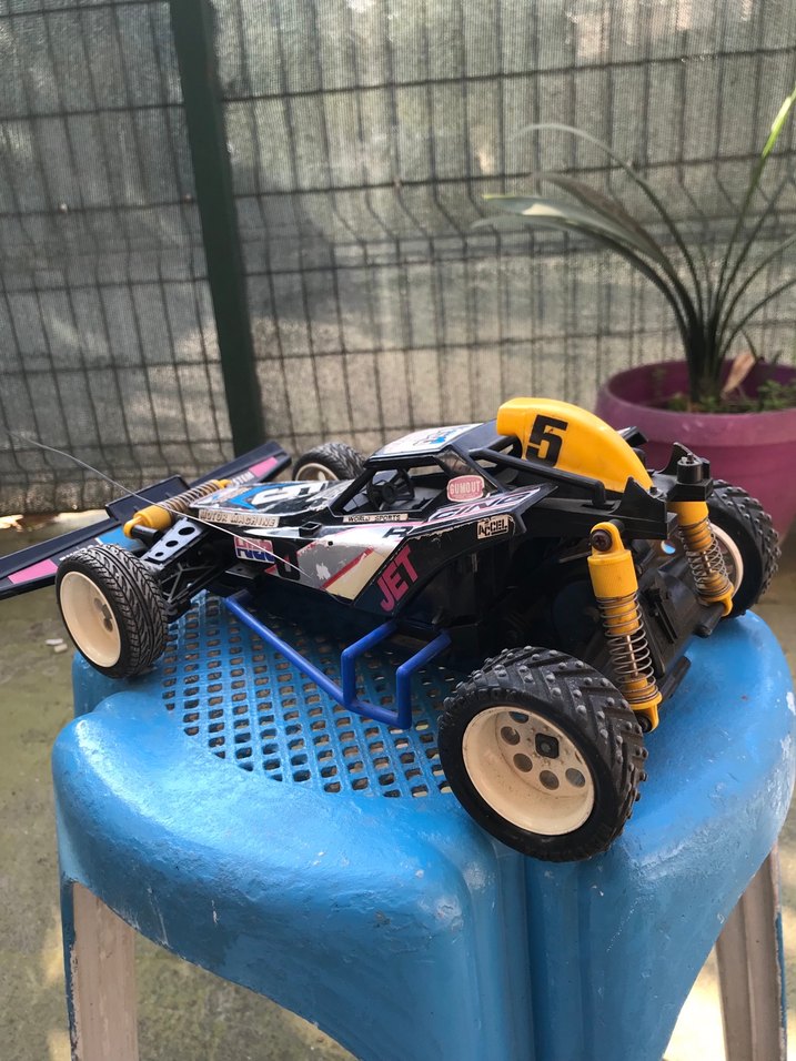 Kumandalı Koyu Mavi Yarış Oyuncak Araba - Görsel 3