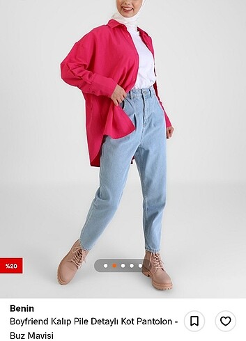 28 Beden mavi Renk Boyfriend jean