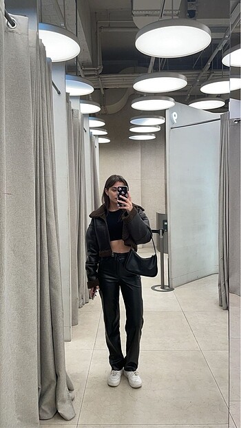 Pull and Bear pull&bear kürklü mont