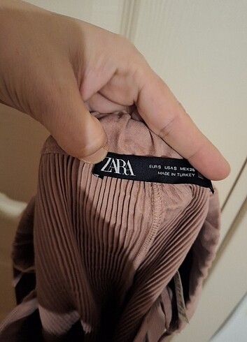 Zara Pudra pembe zara şort etek