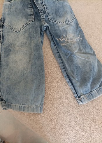 Diğer Erkek Çocuk Gri Bol Kesim Denim Pantolon