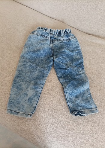 Diğer Erkek Çocuk Gri Mavi Bol Kesim Denim Pantolon