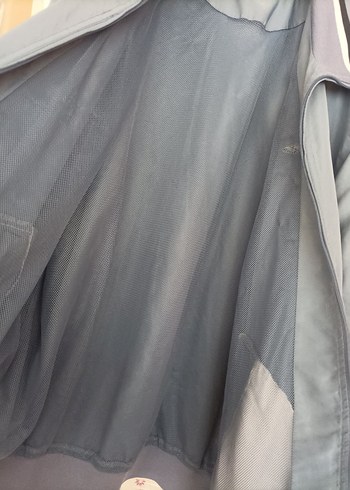 Gri Erkek Fermuarlı Yağmurluk - Görsel 4