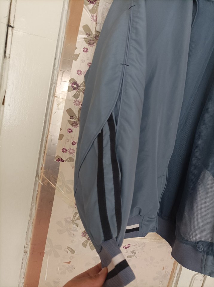 Gri Erkek Fermuarlı Yağmurluk - Görsel 5