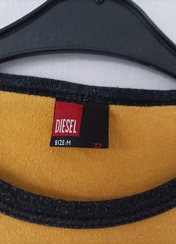 m Beden sarı Renk Diesel marka tsort 