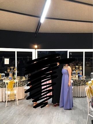 Mavi abiye elbise
