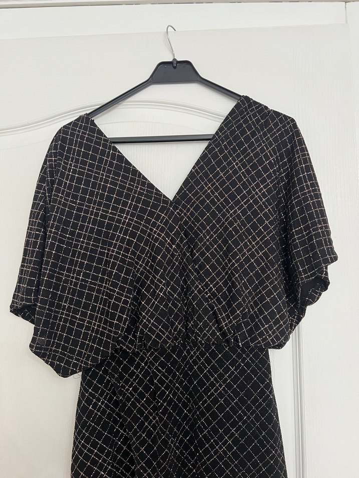 V Yakalı,Uzun Kadın Abiye - Görsel 2