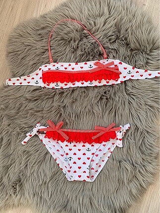 Çocuk bikini takımı+tek kişilik çarşaf